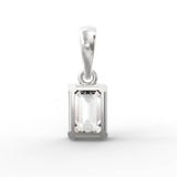 Eira 1.00 Carat Emerald Solitaire Pendant | BIS Hallmarked Gold