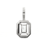 Lab Grown Diamond Pendant – Elara 0.75 Ct Emerald-Cut Solitaire in BIS Hallmarked Gold