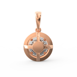 Lab Grown Diamond Pendant – Celestia Halo Solitaire in BIS Hallmarked Gold