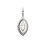 Lab Grown Diamond Pendant – Elysia Marquise Solitaire with Halo in BIS Hallmarked Gold