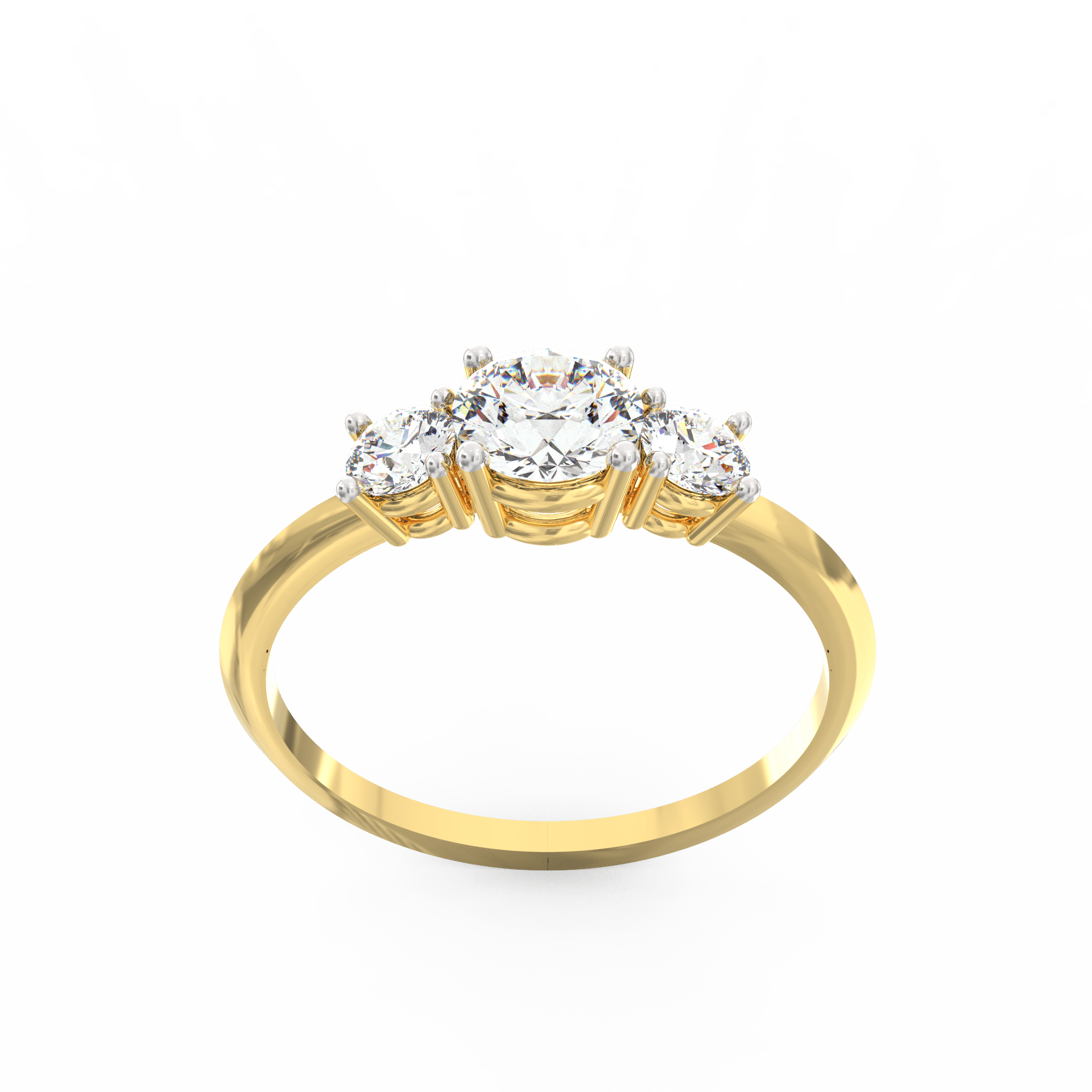 Radiant Round Diamond Ring