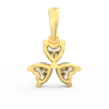 Heartfelt Trinity Diamond Pendant