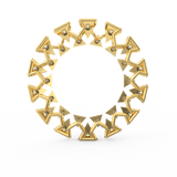 Lab Grown Diamond Pendant – Polaris Circle Design in BIS Hallmarked Gold