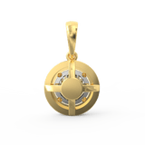 Lab Grown Diamond Pendant – Celestia Halo Solitaire in BIS Hallmarked Gold