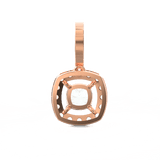 Lab Grown Diamond Pendant – Celestia Cushion-Cut Halo 0.75 Ct in BIS Hallmarked Gold