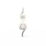 Lab Grown Diamond Pendant – Lyra Duo Curve in BIS Hallmarked Gold