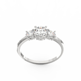 Radiant Round Diamond Ring