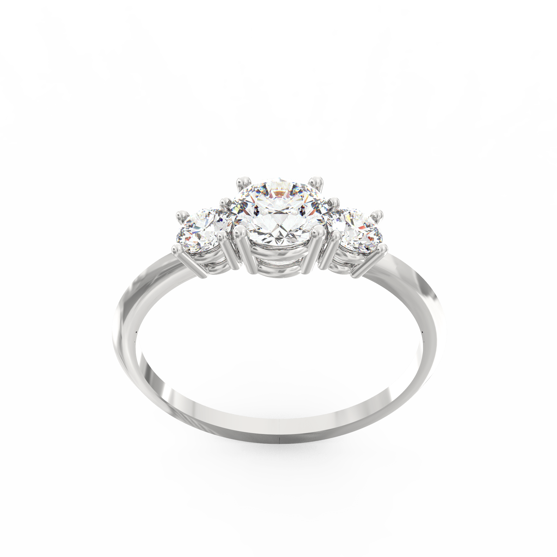 Radiant Round Diamond Ring