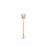 Radiant Round Diamond Ring