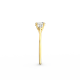 Radiant Harmony Oval Diamond Ring