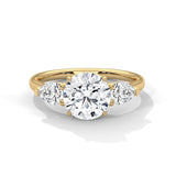Ayanika Stunning 2 Carat Round & Pear Cut Diamond Wedding Ring