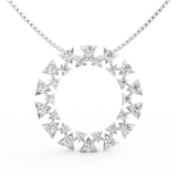 Lab Grown Diamond Pendant – Polaris Circle Design in BIS Hallmarked Gold