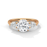 Ayanika Stunning 2 Carat Round & Pear Cut Diamond Wedding Ring