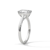 Amara Emerald Solitaire Ring with 2.00 Ct Lab-Grown Diamond – BIS Hallmarked
