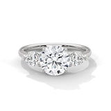 Ayanika Stunning 2 Carat Round & Pear Cut Diamond Wedding Ring