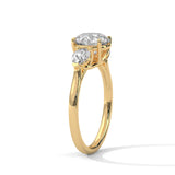 Ayanika Stunning 2 Carat Round & Pear Cut Diamond Wedding Ring