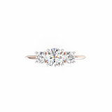 Radiant Round Diamond Ring