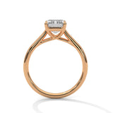 Amara Emerald Solitaire Ring with 2.00 Ct Lab-Grown Diamond – BIS Hallmarked