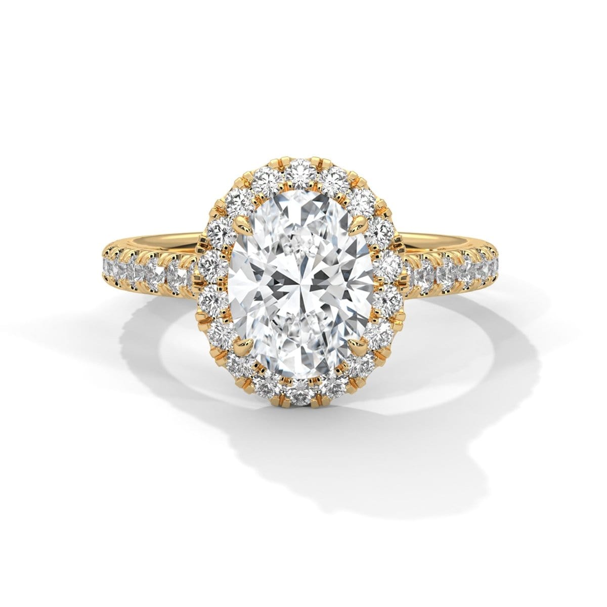 Ayanika 2-Carat Oval Cut Solitaire Ring: Stellar Elegance