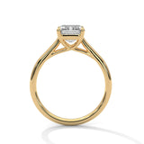 Amara Emerald Solitaire Ring with 2.00 Ct Lab-Grown Diamond – BIS Hallmarked