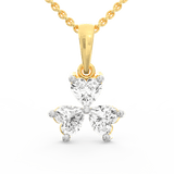 Heartfelt Trinity Diamond Pendant