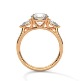 Ayanika Stunning 2 Carat Round & Pear Cut Diamond Wedding Ring