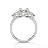 Ayanika Stunning 2 Carat Round & Pear Cut Diamond Wedding Ring