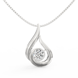 Lab Grown Diamond Pendant – Elara Round Solitaire 0.75 Ct in BIS Hallmarked Gold