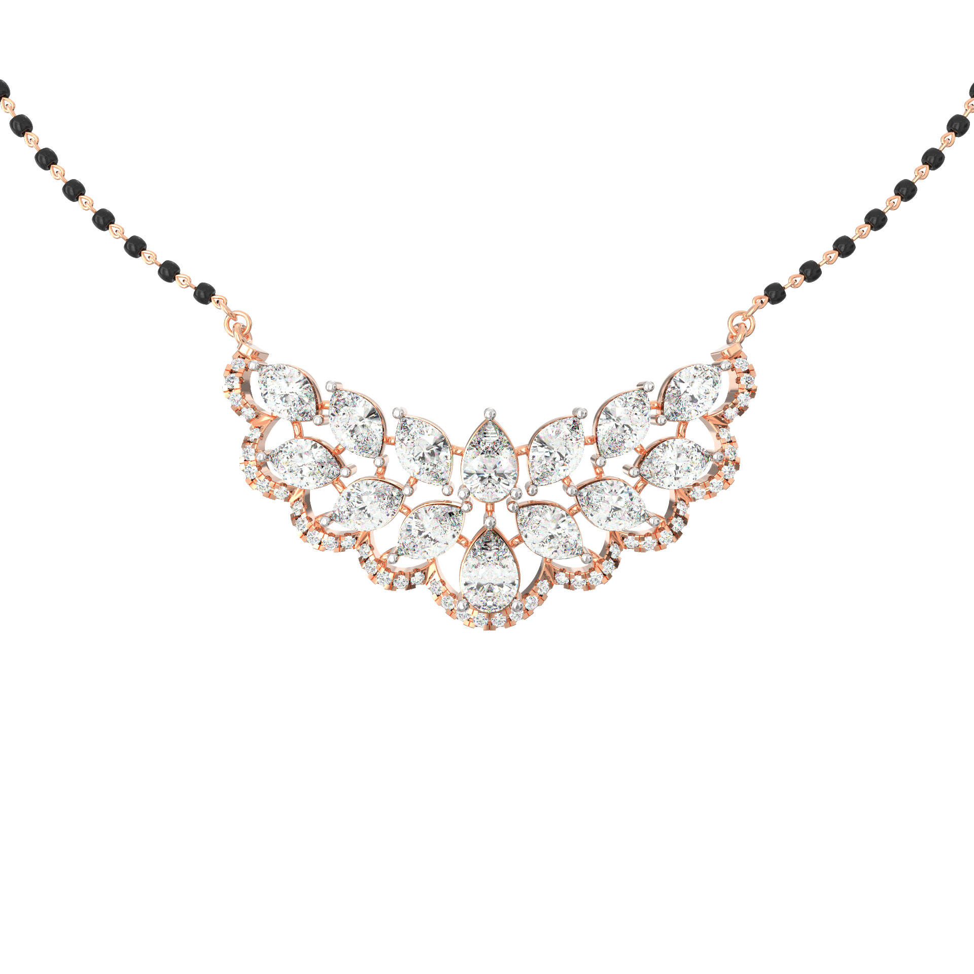 Marquise Elegance Diamond Mangalsutra – 5.20 Carat
