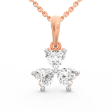 Heartfelt Trinity Diamond Pendant