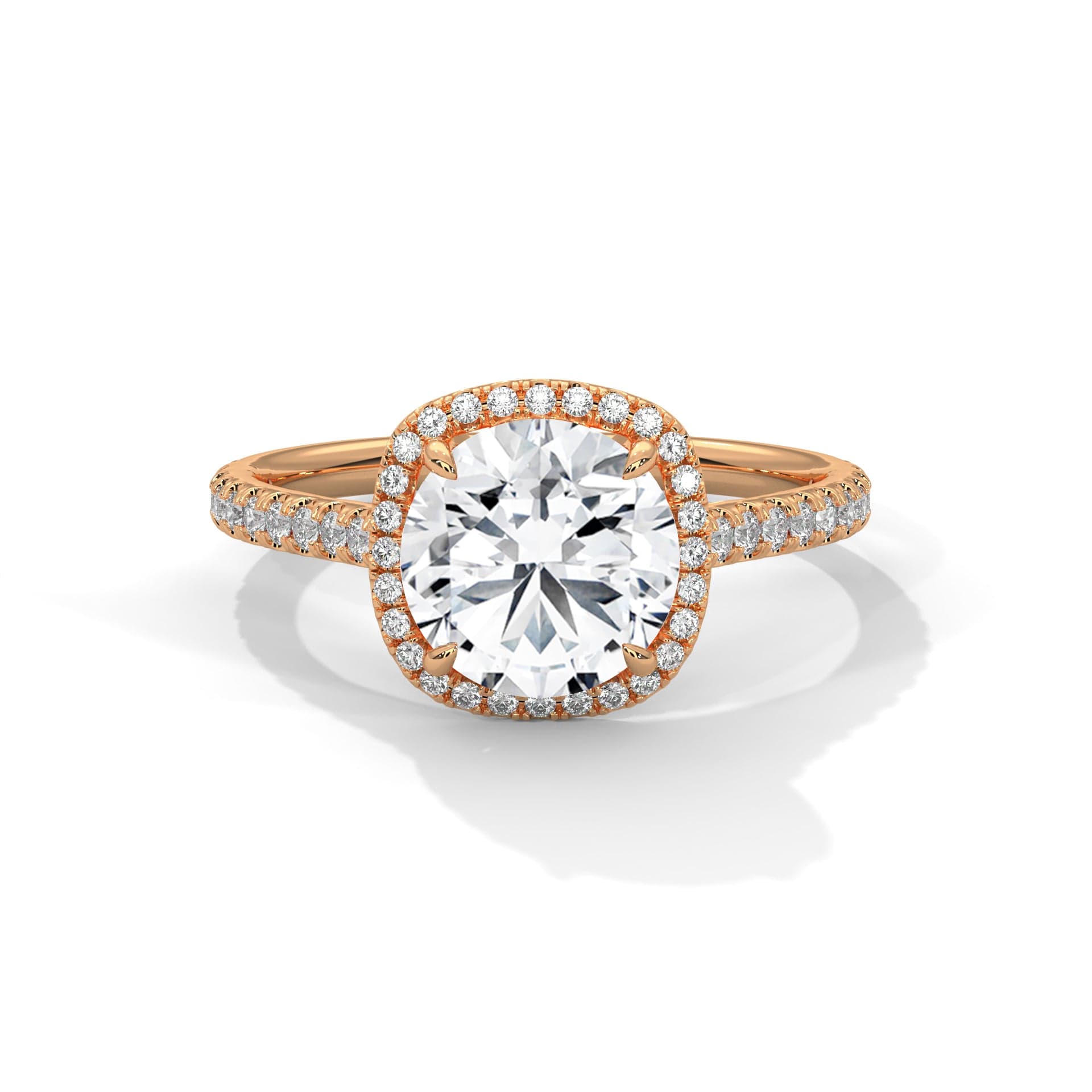 Ayanika 2 Carat Round Diamond Ring – A Graceful Sparkling Delight