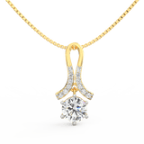 Lab Grown Diamond Pendant – Celestia 1.0 Ct Solitaire in BIS Hallmarked Gold