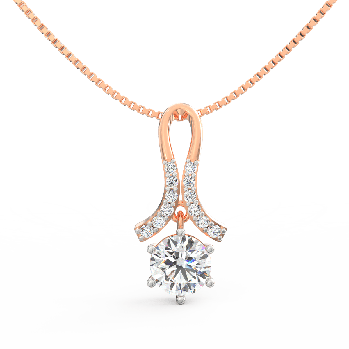 Lab Grown Diamond Pendant – Celestia 1.0 Ct Solitaire in BIS Hallmarked Gold