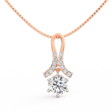 Lab Grown Diamond Pendant – Celestia 1.0 Ct Solitaire in BIS Hallmarked Gold