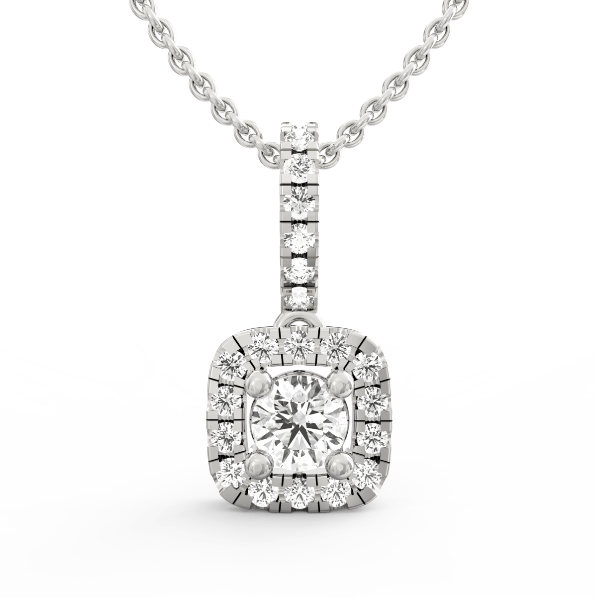 Halo Majesty Diamond Pendant