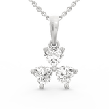 Heartfelt Trinity Diamond Pendant