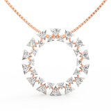 Lab Grown Diamond Pendant – Polaris Circle Design in BIS Hallmarked Gold
