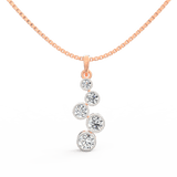 Lab Grown Diamond Pendant – Aurora Cascade in BIS Hallmarked Gold
