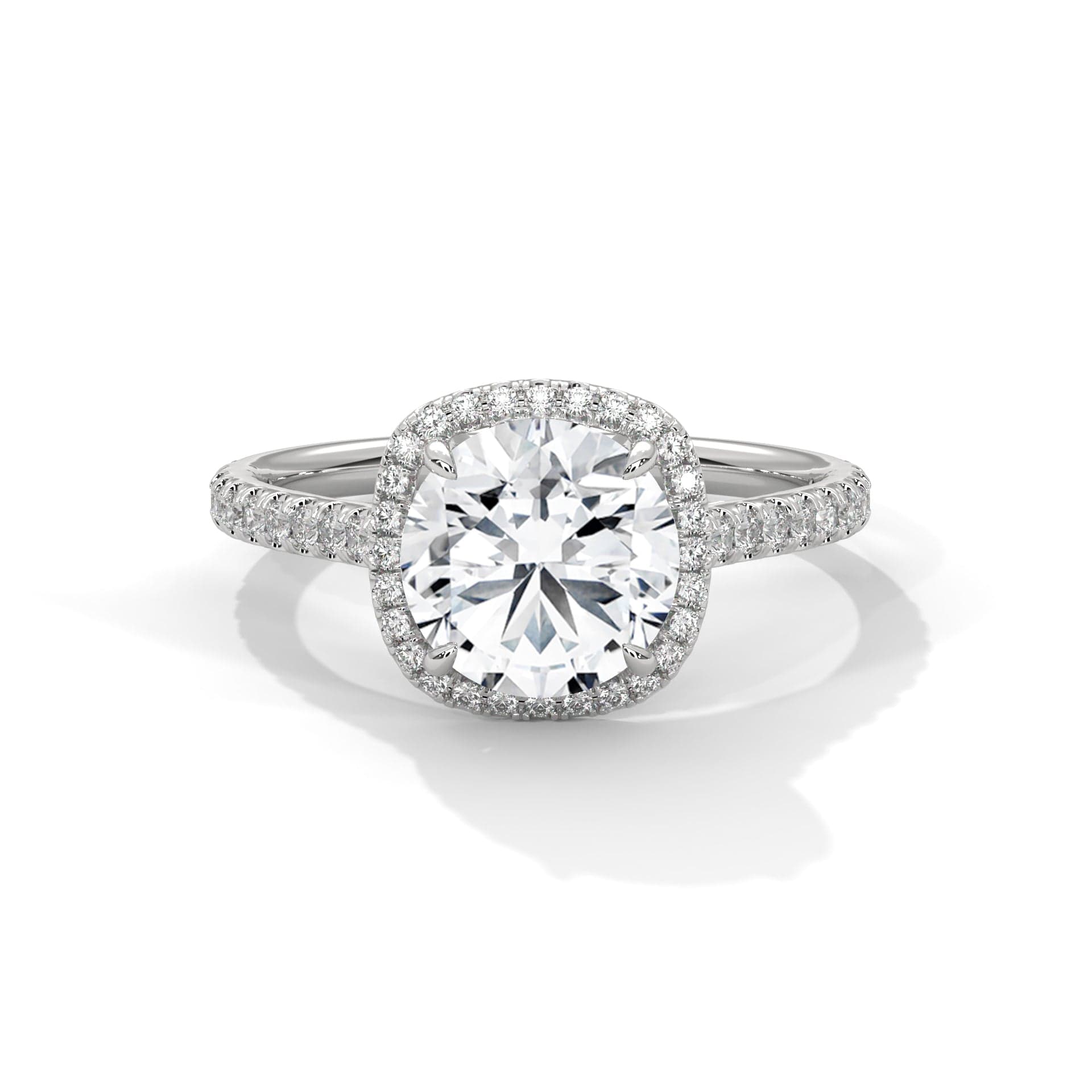 Ayanika 2 Carat Round Diamond Ring – A Graceful Sparkling Delight