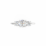 Radiant Round Diamond Ring