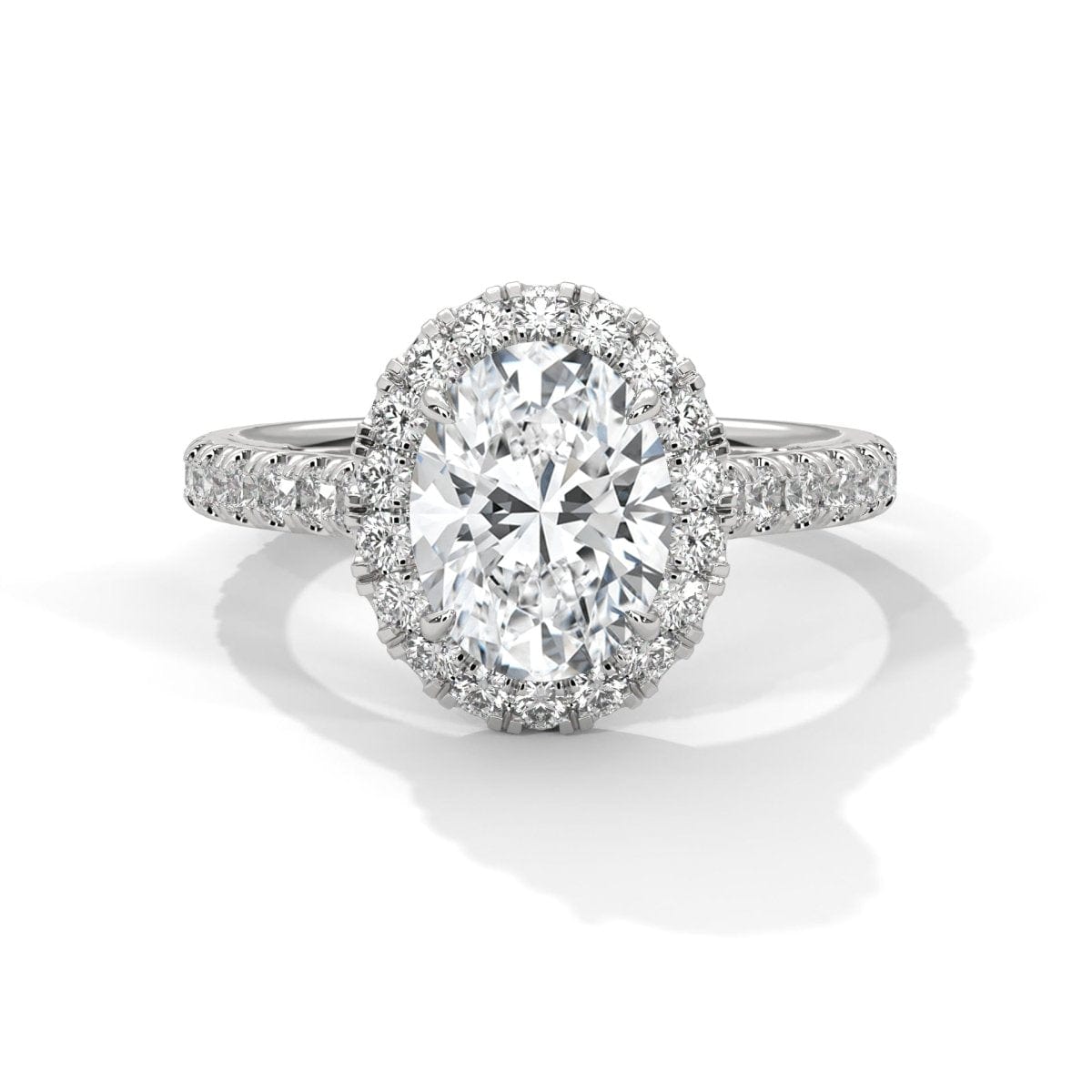 Ayanika 2-Carat Oval Cut Solitaire Ring: Stellar Elegance