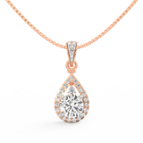 Lab Grown Diamond Pendant – Elara 1.00 Ct Teardrop Solitaire in BIS Hallmarked Gold