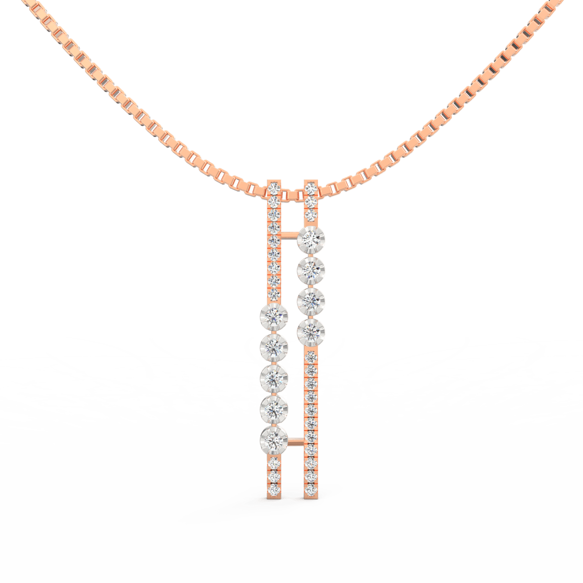 Lab Grown Diamond Pendant – Sienna Cluster Design in BIS Hallmarked Gold