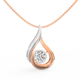 Lab Grown Diamond Pendant – Elara Round Solitaire 0.75 Ct in BIS Hallmarked Gold