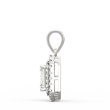 Lab Grown Diamond Pendant – Royale Emerald-Cut Solitaire 1.00 Ct in BIS Hallmarked Gold