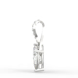 Celeste Embrace Pendant with 2.00 Ct TW Pear & Princess Cut Diamonds | BIS Hallmarked Gold