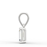 Eira 1.00 Carat Emerald Solitaire Pendant | BIS Hallmarked Gold