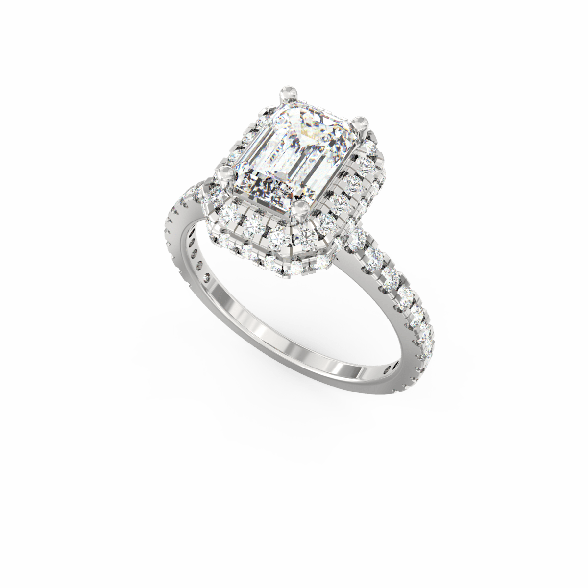 Lab Grown Emerald Diamond Ring Roselune Ct – shop now