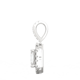 Lab Grown Diamond Pendant – Elara 0.75 Ct Emerald-Cut Solitaire in BIS Hallmarked Gold