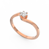 Dazzling Devotion Solitaire Diamond Engagement Ring